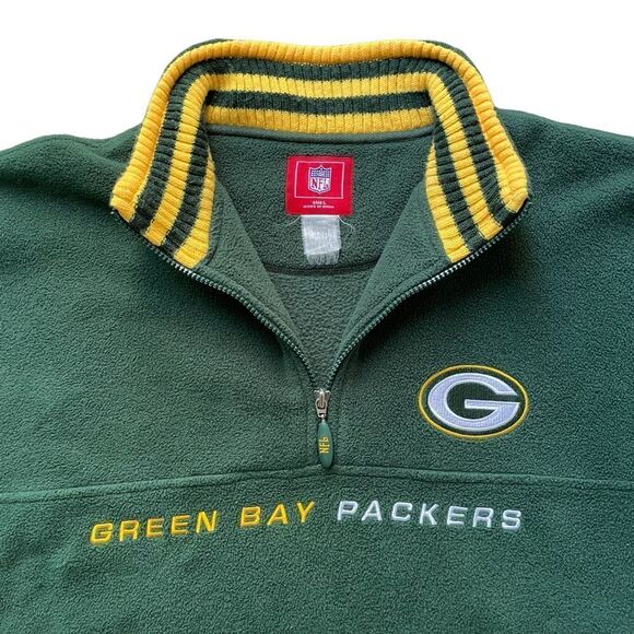 NFL Green Bay Packers Fleece Pullover Vintage - Picture 2 of 6